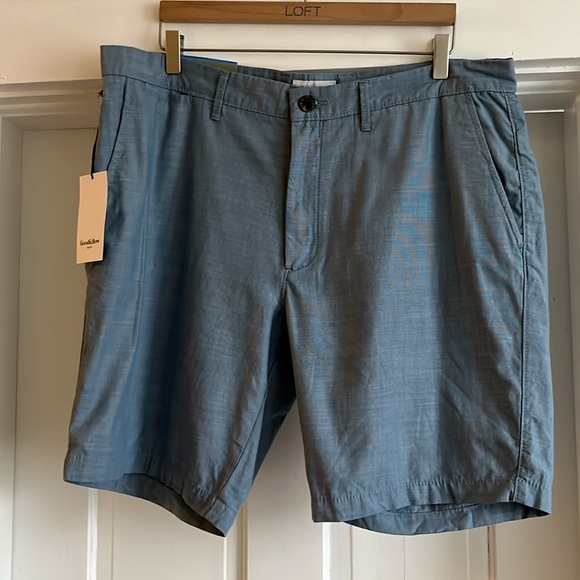 NWOT Goodfellow & Co - Light Blue Linden Shorts - Size 38 - Picture 3 of 10